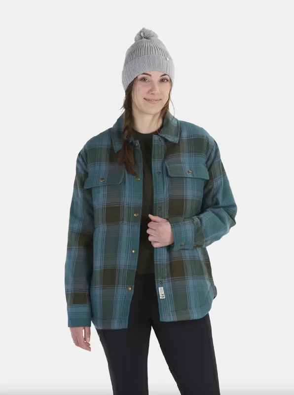 Pet ProductsPet ProductsWomen's Ridgefield Sherpa-Lined Flannel Jacket - Dark Jungle