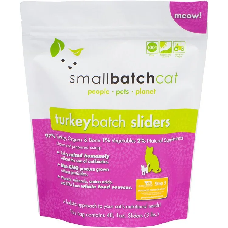    - Cat food for coat health  Smallbatch Frozen TurkeyBatch Cat Food