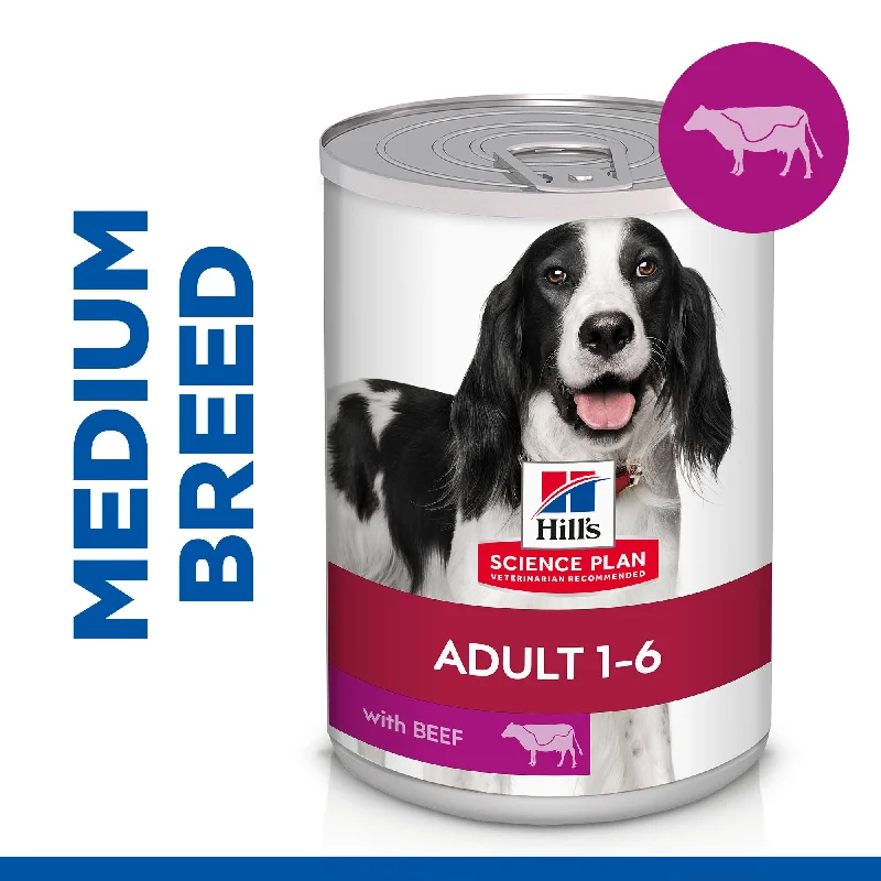 - Dog food recommendations for multi-dog householdsHill's Science Plan Adult 1-6 Advanced Fitness Medium Dog Food Delicious Beef 370G CANS