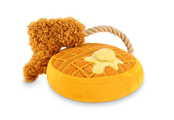  -Anti-scratch scratching board AND cat bed in one -Anti-scratch scratching board AND cat bed in oneBarking Brunch Chicken and Woofles