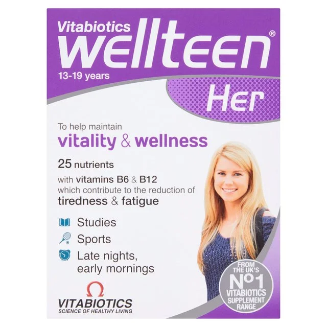 ------Vitabiotics Wellteen Her Vitality & Wellness Tablets    30 per pack