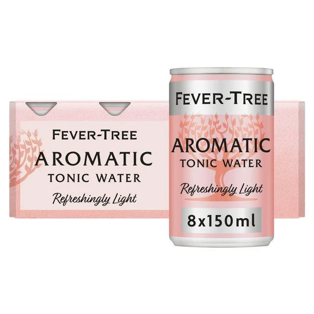 ------Fever-Tree Light Aromatic Tonic Water Cans   8 x 150ml