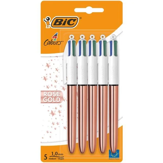 - Pet tear stain cleaning wipes- Pet tear stain cleaning wipesBIC 4 Colours Rose Gold Retractable Ballpoint Pens   5 per pack