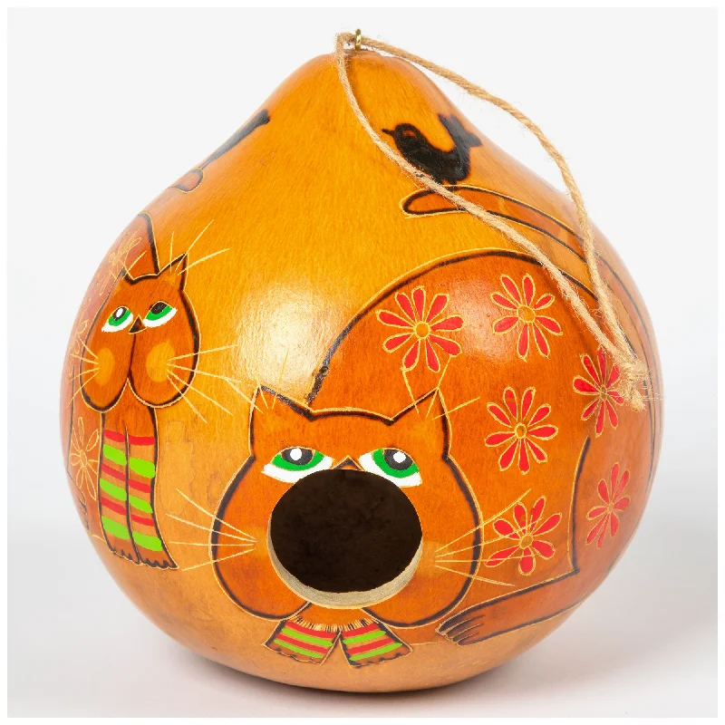 - Deodorizing cat litter tofu litter- Deodorizing cat litter tofu litterCat Hand Painted Gourd Birdhouse