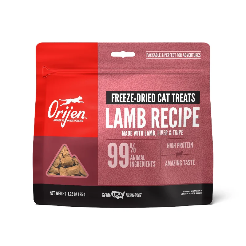    - Cat food for digestive health  ORIJEN Grass-Fed Lamb Formula Freeze-Dried Cat Treats