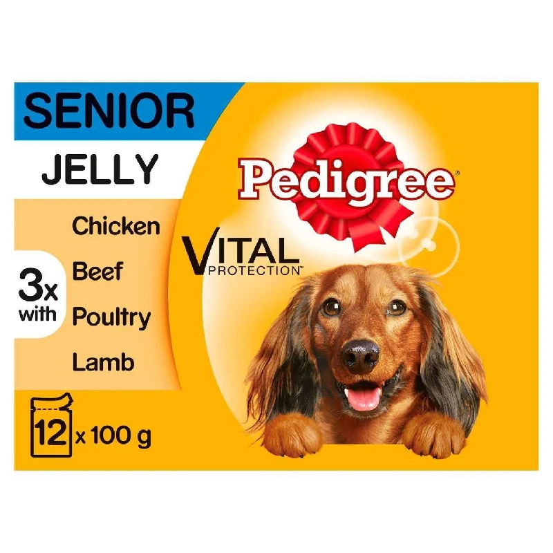 - Dog food online shopping recommendationPedigree Senior Wet Dog Food Pouches in Jelly 12 x 100g