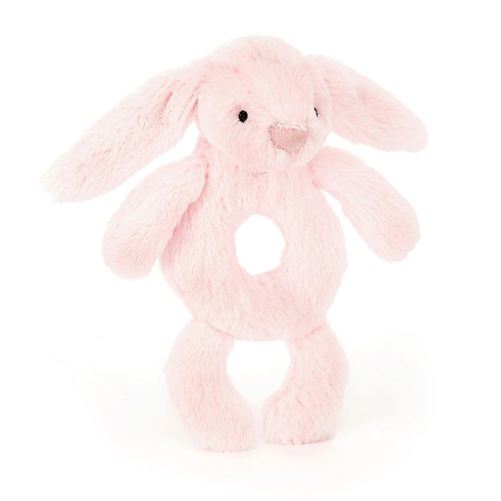 ------*Jellycat bashful pink bunny ring rattle