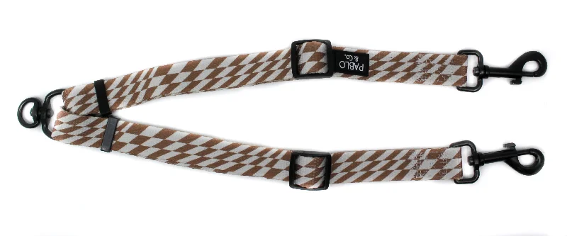 making it smoother and more shiny.Brown Check Check: Adjustable Leash Splitter