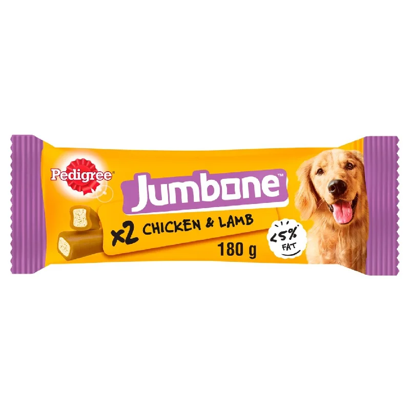 - Food for picky dogsPedigree Jumbone Adult Medium Dog Treat with Chicken & Lamb 2 x 90g