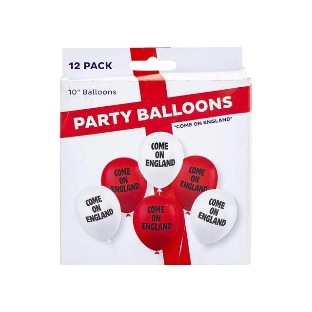 - Pet stroller can be taken on the plane- Pet stroller can be taken on the planeCome On England White & Red Balloons   12 per pack