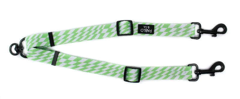 Pet conditioner: used to care for pet hair,Lime Check Check: Adjustable Leash Splitter