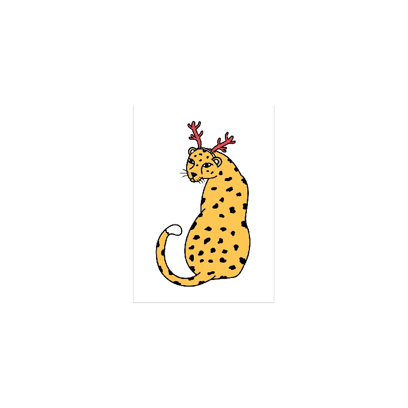 - Natural latex pet mattress- Natural latex pet mattressIko Iko Mini Christmas Card Talula Leopard Reindeer