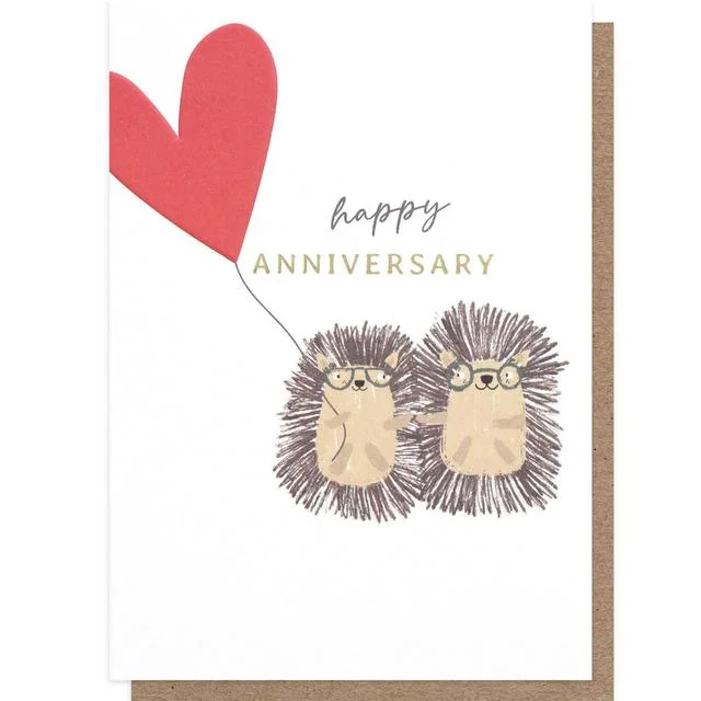 - Cat anti-jump window safety net- Cat anti-jump window safety netHedgehogs Happy Anniversary Card