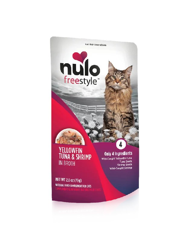    - Purina Pro Plan cat food palatability  Nulo Freestyle Yellowfin Tuna & Shrimp in Broth Recipe Cat Food