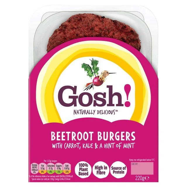 - Postoperative pet anti-licking Elizabethan collar- Postoperative pet anti-licking Elizabethan collarGosh! Beetroot & Kale Burgers with a hint of mint.   220g