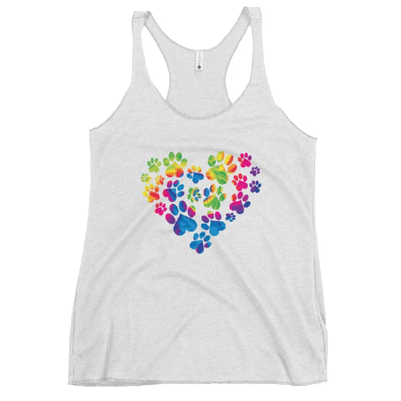 - ​​Christmas pet Christmas clothing- ​​Christmas pet Christmas clothingAnniversary Paw Print Love Tank