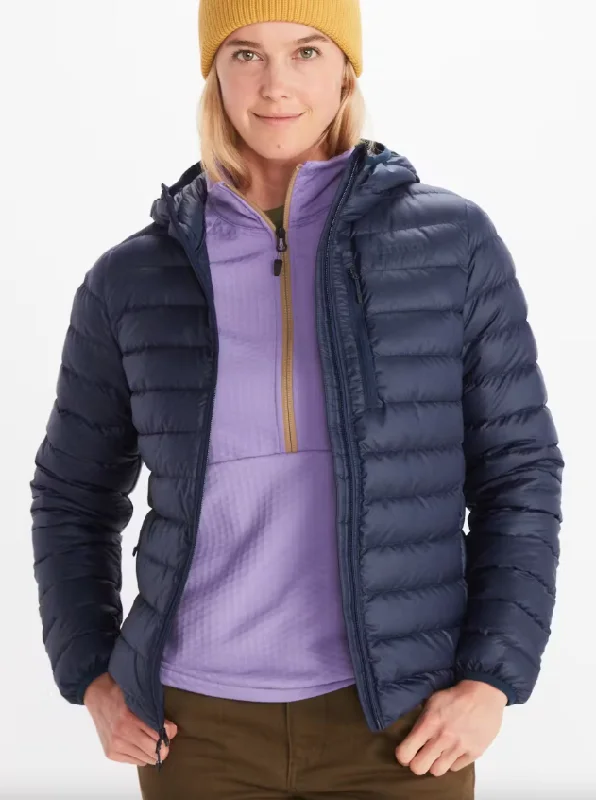 ------Women's Highlander Down Hoodie - Arctic Navy