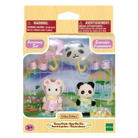 ------Calico Critters nursery friends rainy day duo