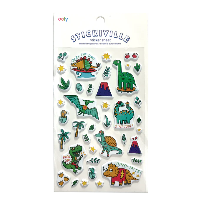 ------Ooly stickiville dino-mite puffy stickers