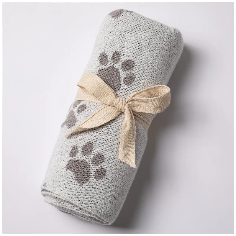 - Pet fence foldable indoor- Pet fence foldable indoorPaw Print Cotton Knit Throw