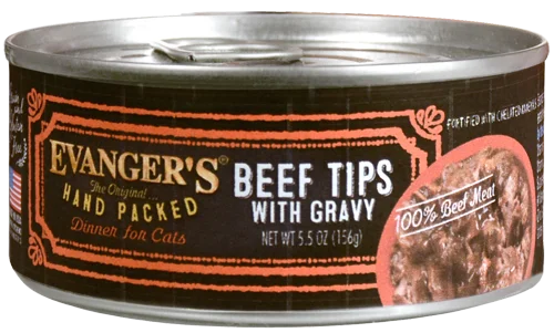    - Grain-free cat food recommendations  Evangers Beef Tips with Gravy Canned Cat Food