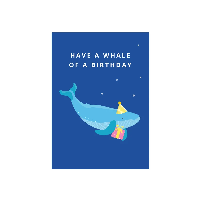 - Winter dog thick down jacket- Winter dog thick down jacketIko Iko Cutie Animal Pun Card Whale Birthday