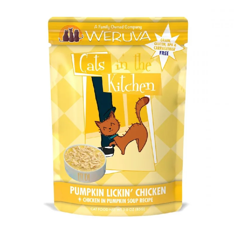    - Cat food for picky eaters  Weruva Cats In the Kitchen Pumpkin Lickin Chicken Pouches Wet Cat Food