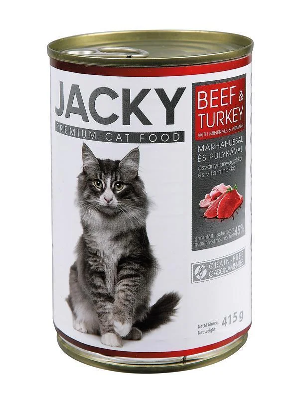 4. **Pet toys are bite-resistant and wear-resistant**Jacky Premium Cat with Beef and Turkey - 415g